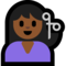 Person Getting Haircut - Medium Black emoji on Microsoft